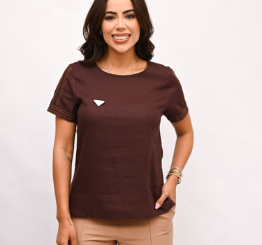 Blusa Feminina com Broche - Pistachio