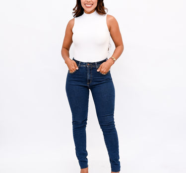 Calça Jeans Escuro Feminina - Alcance Jeans